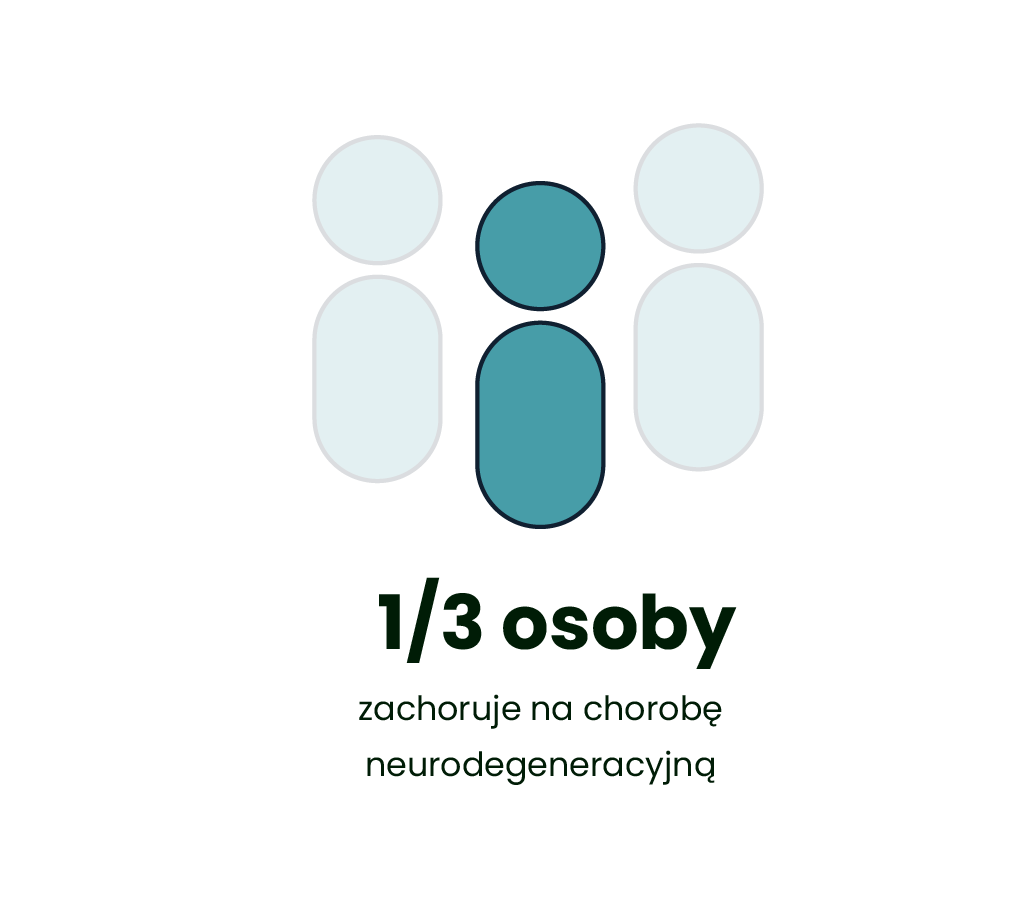 1/3 osoby zachoruje na chorobę neurodegeneracyjną